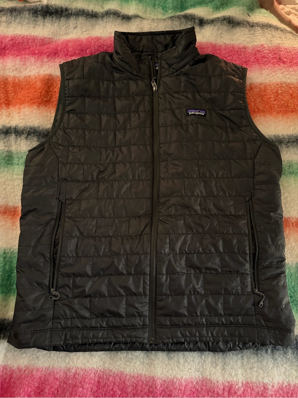 Patagonia Men's Black Packable Quilted Vest